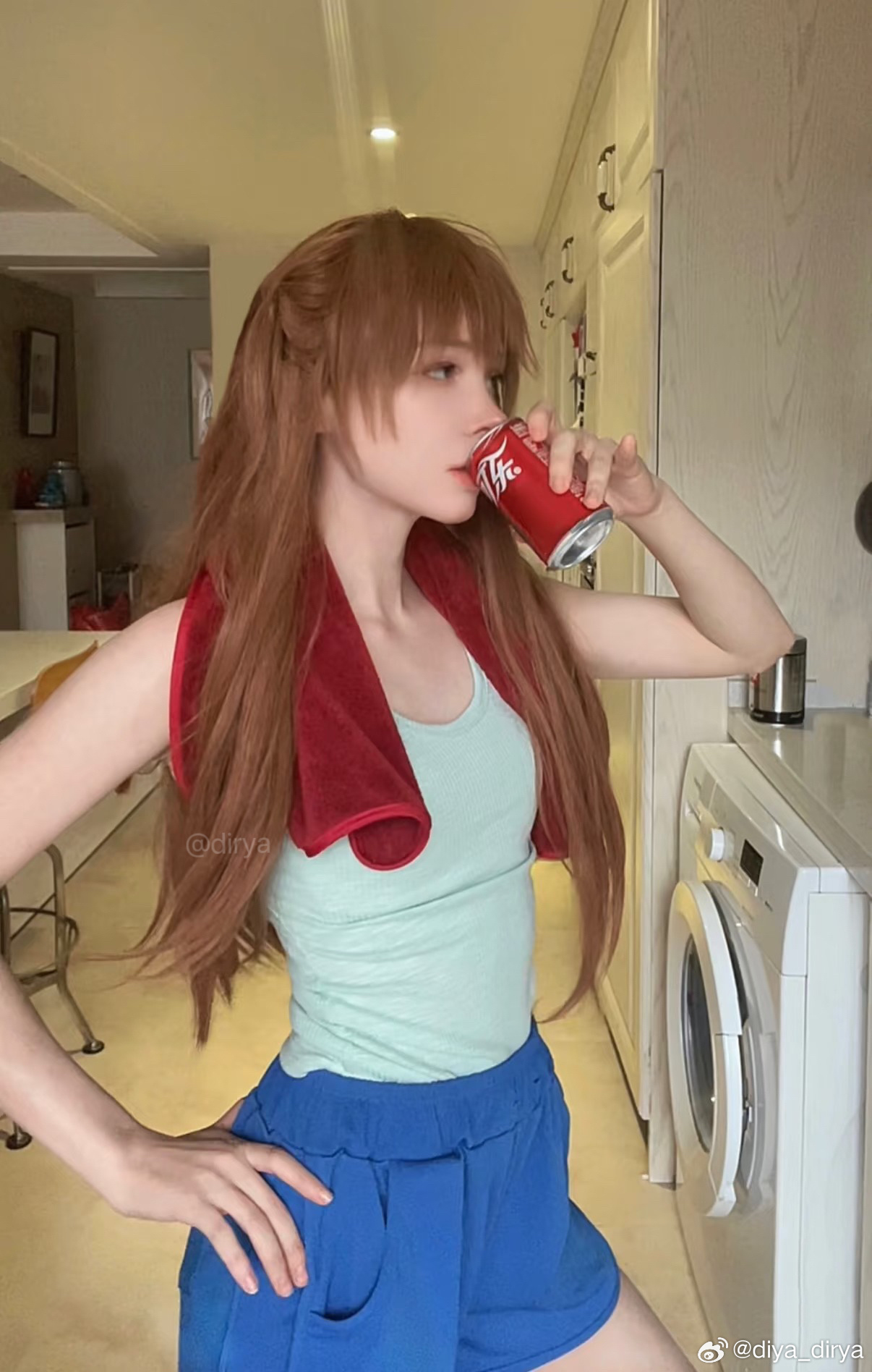 Asuka vibes brought to life! 🎀✨ Amazing cosplay by @diya_dirya on Weibo 🌟 Capturing the spirit of Neon Genesis Evangelion!&nbsp;