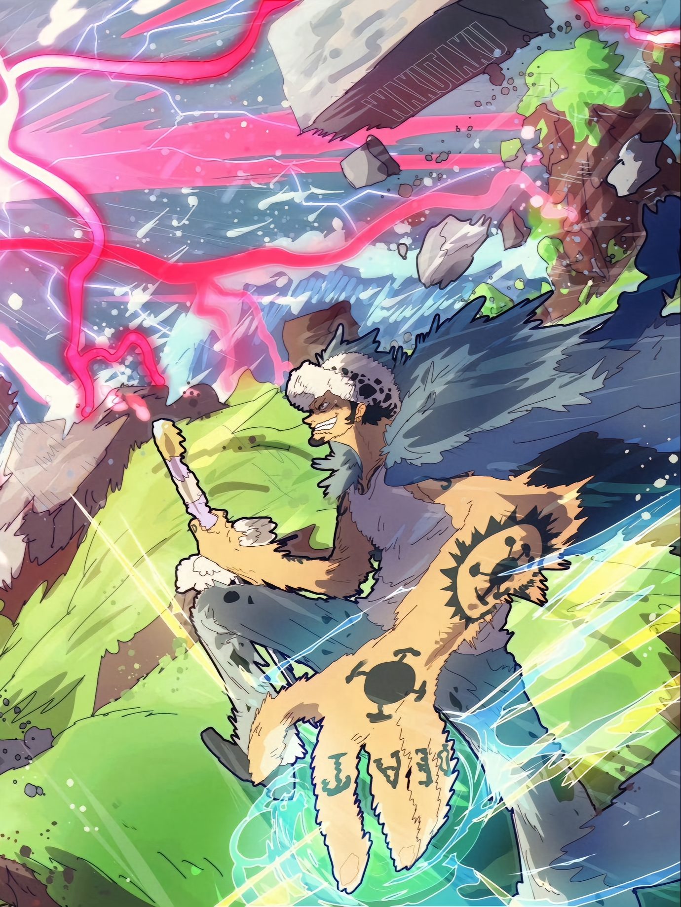 The One Piece artwork from @waku99taku is absolutely awesome.